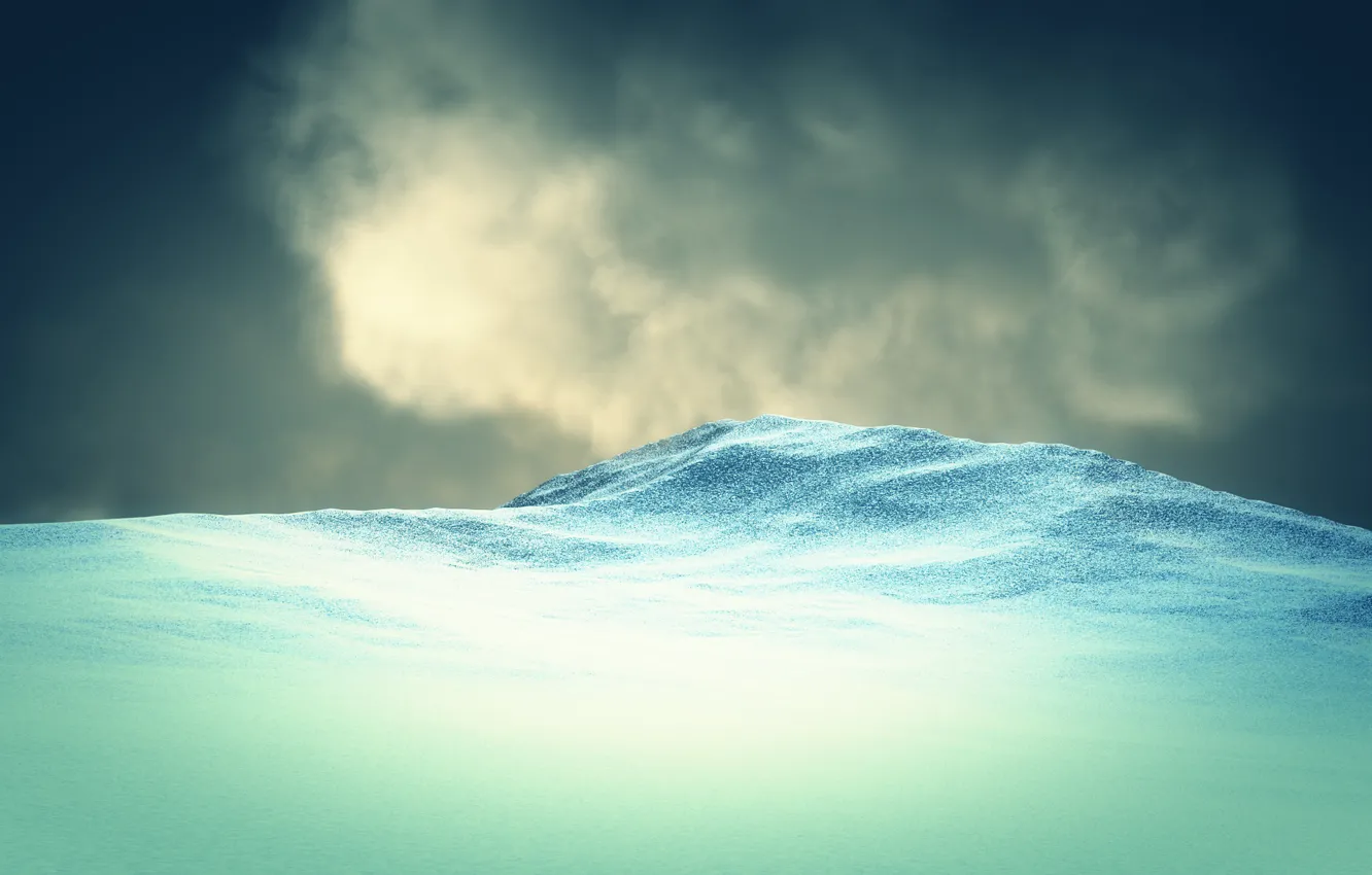Фото обои snow, Landscapes, rendering, looks