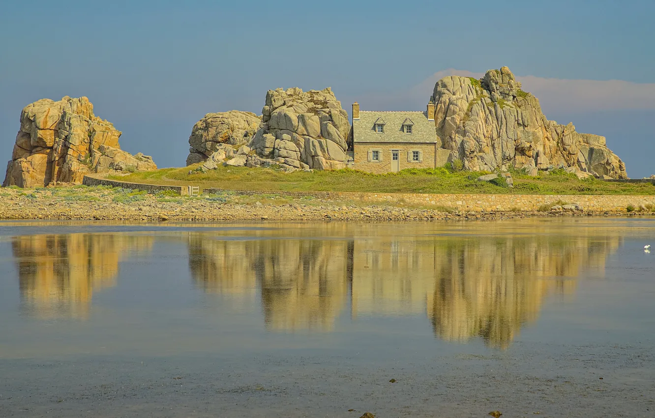 Фото обои Франция, дома, Бретань