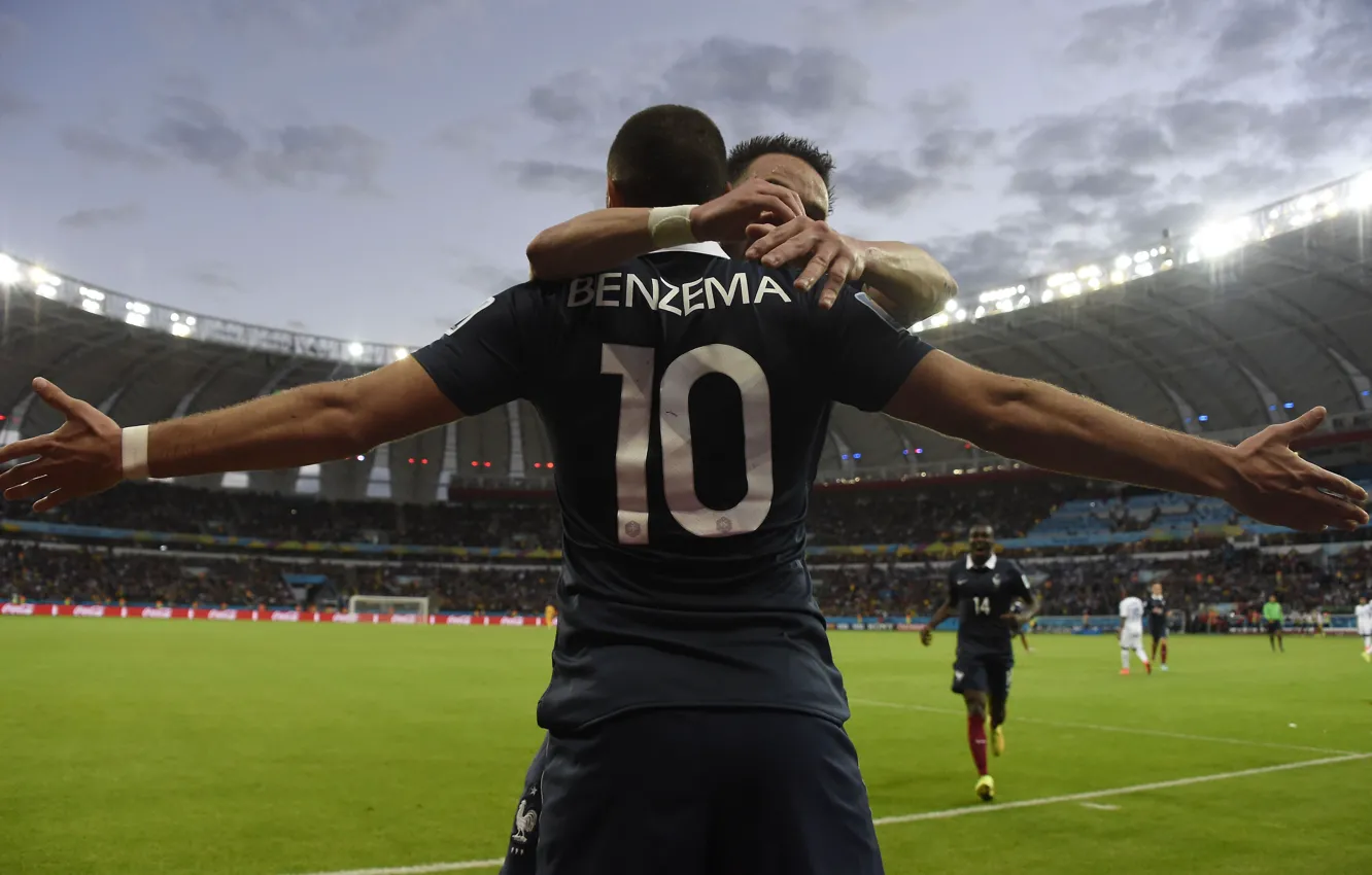 Фото обои Франция, Футбол, Бразилия, France, Football, Sport, Футболист, Гол