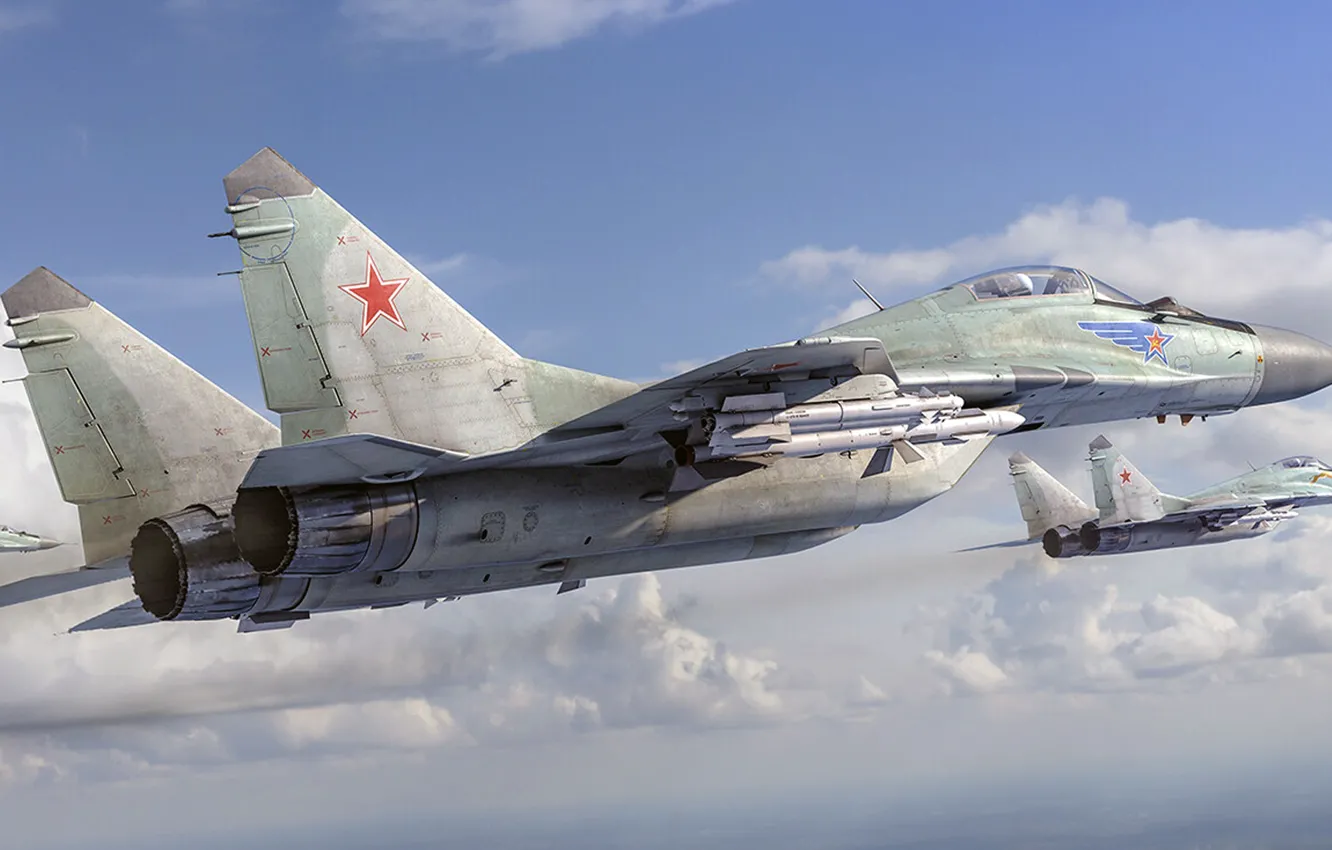 Фото обои МиГ-29, четвёртого поколения, Fulcrum, ОКБ МиГ, советский многоцелевой истребитель