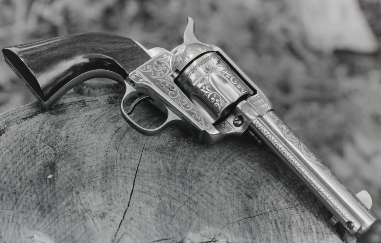 Фото обои оружие, ствол, револьвер, рукоять