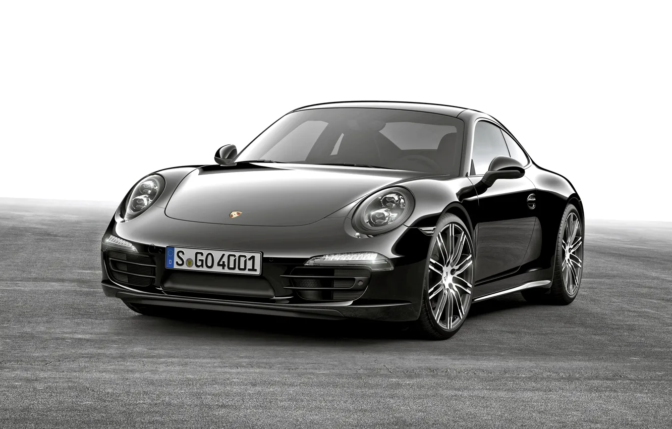 Фото обои купе, 911, Porsche, черная, порше, Black, Coupe, Carrera