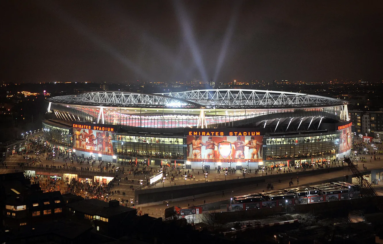 Фото обои футбол, стадион, Arsenal, London, Emirates Stadium