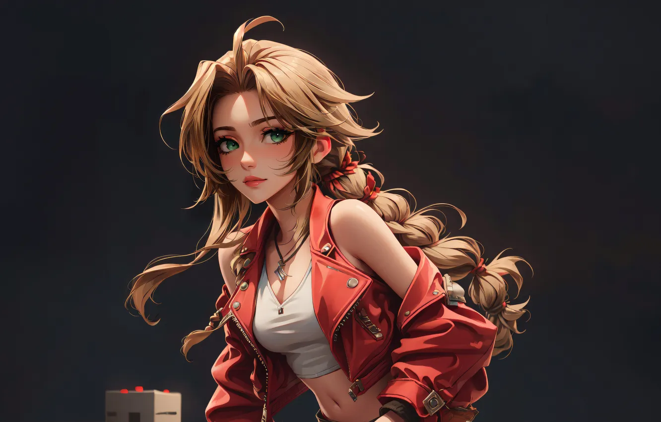 Фото обои final fantasy, maiden, aerith, gainsborough