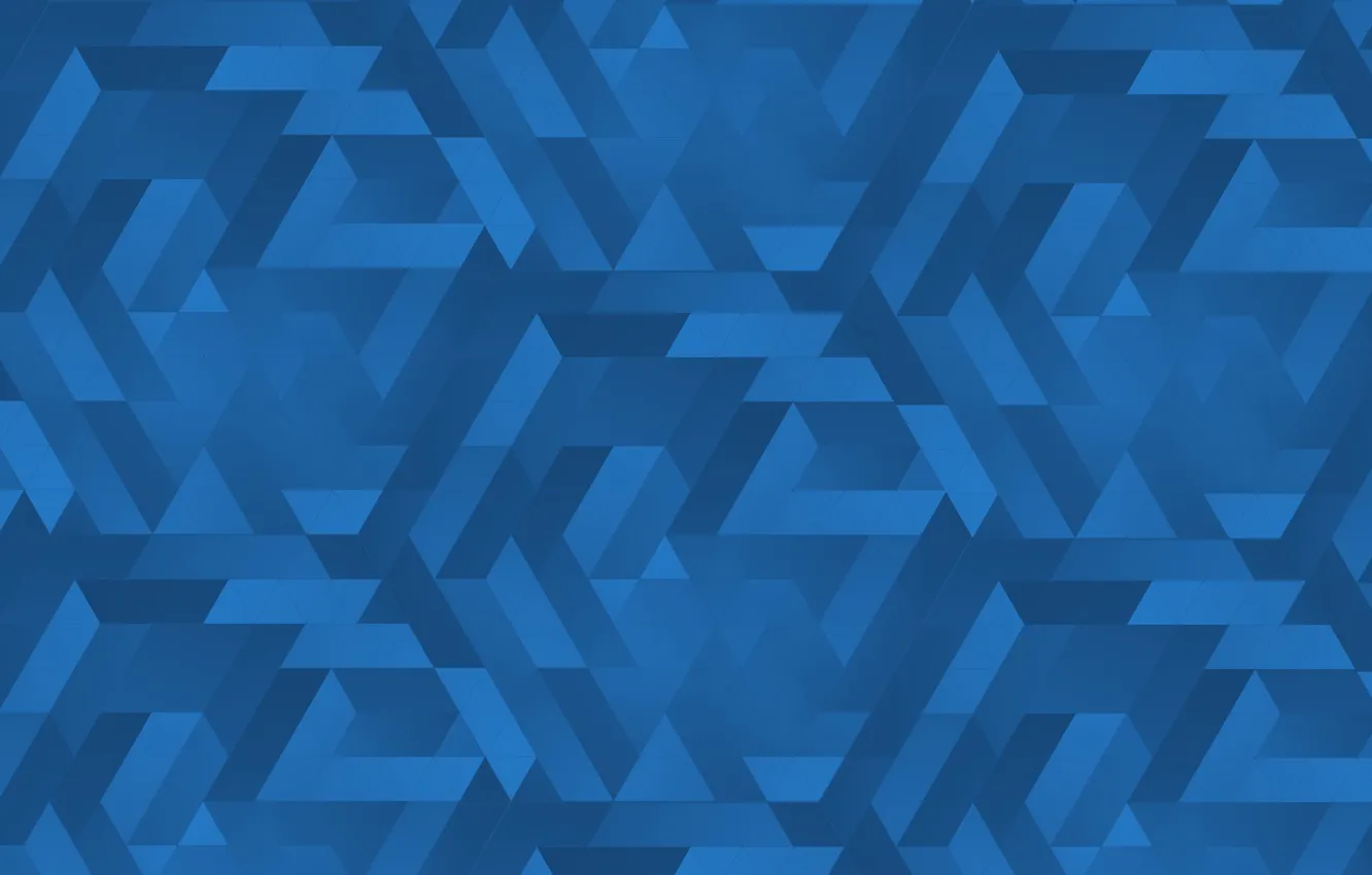 Фото обои синий, треугольники, текстуры, градиенты