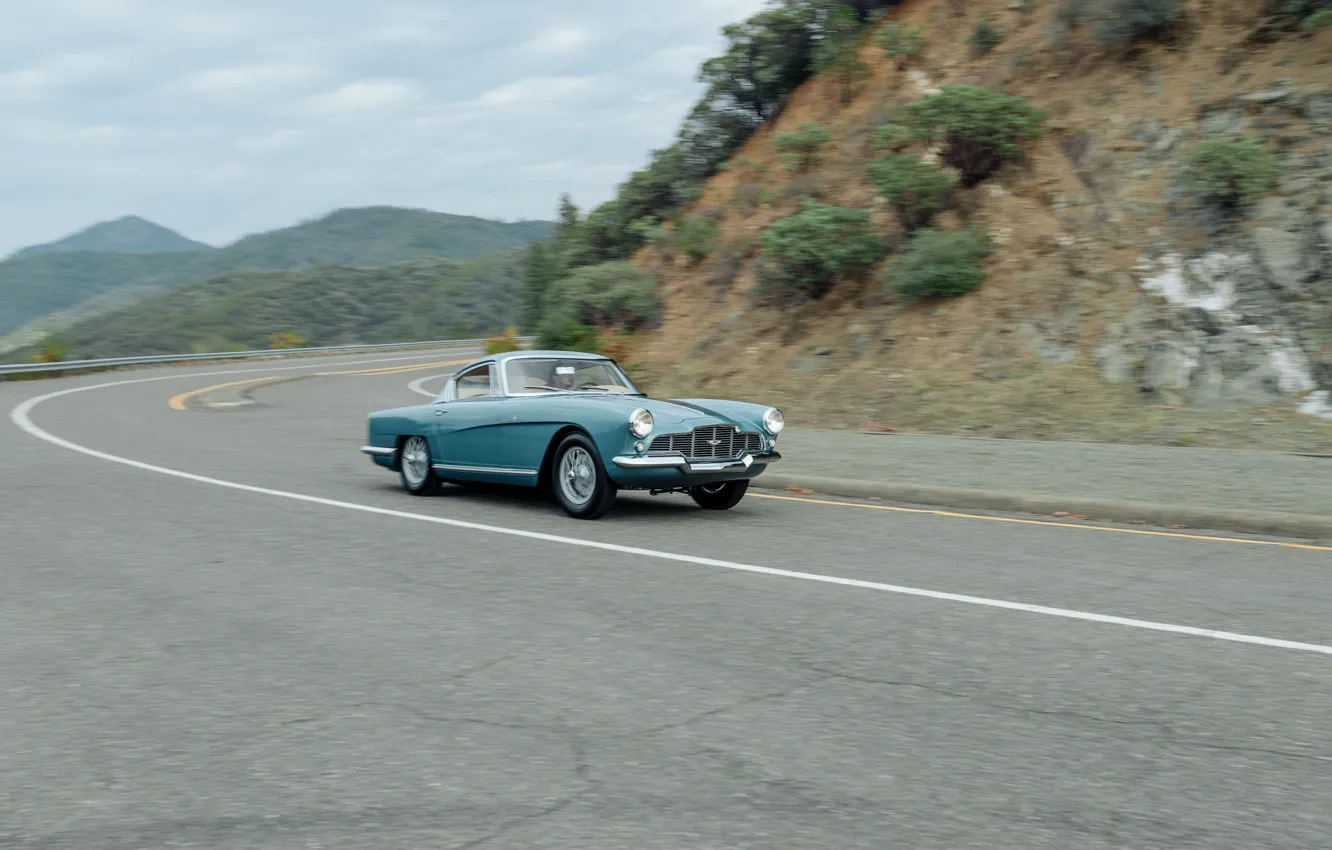 Фото обои Bertone, DB2, Aston Martin DB2/4 Coupe by Bertone, car, road, 1954