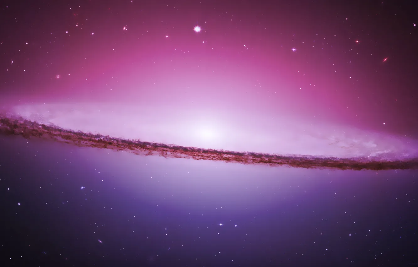 Фото обои фиолетовый, космос, галактика