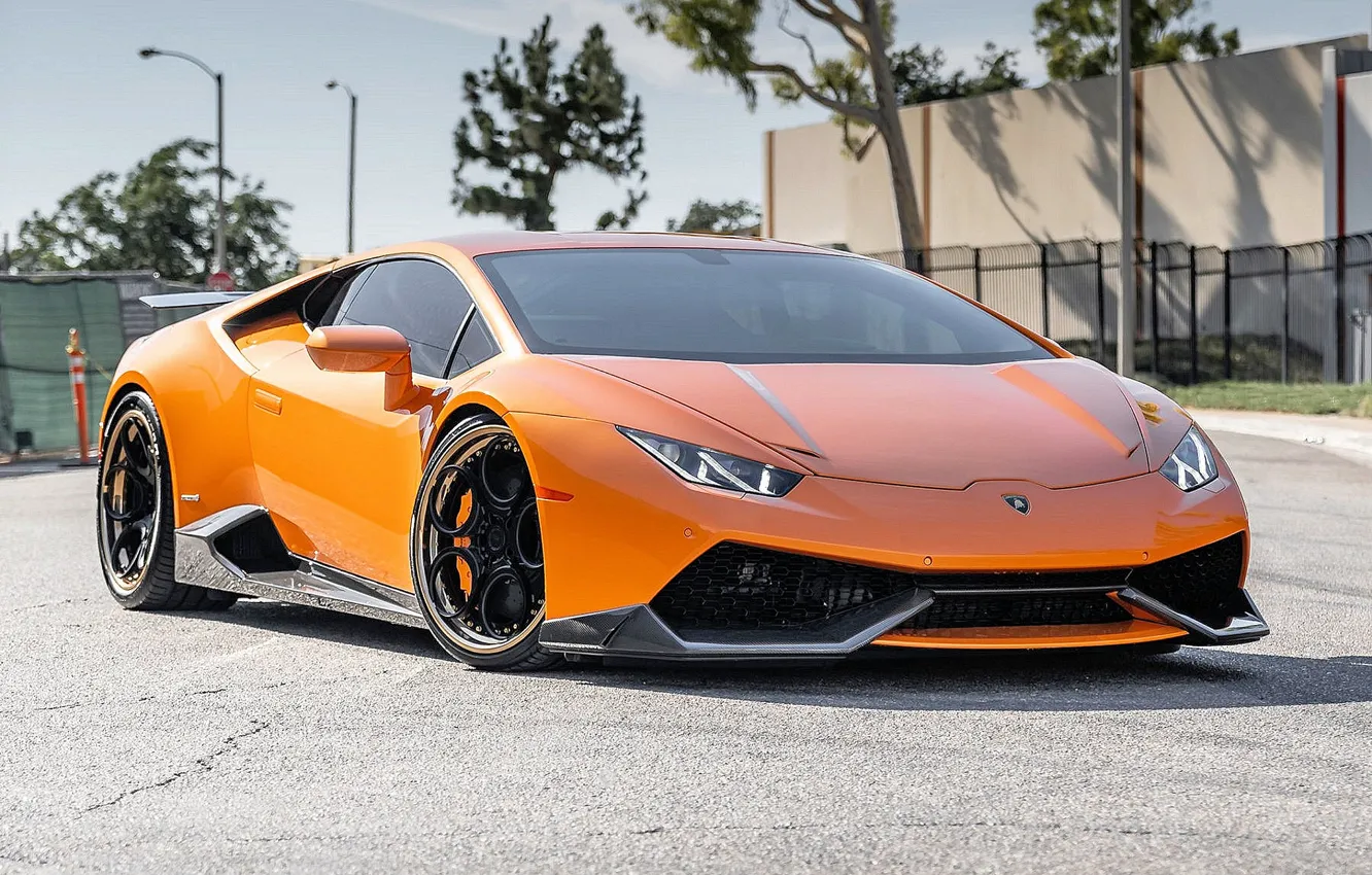 Фото обои Lamborghini, Ламборгини, LP 610-4, Huracan, Lamborghini Huracan, Lamborghini Huracan LP 610-4, Arancio Borealis