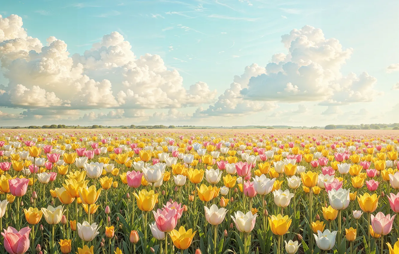 Фото обои цветы, горы, весна, colorful, луг, blossom, flowers, mountains