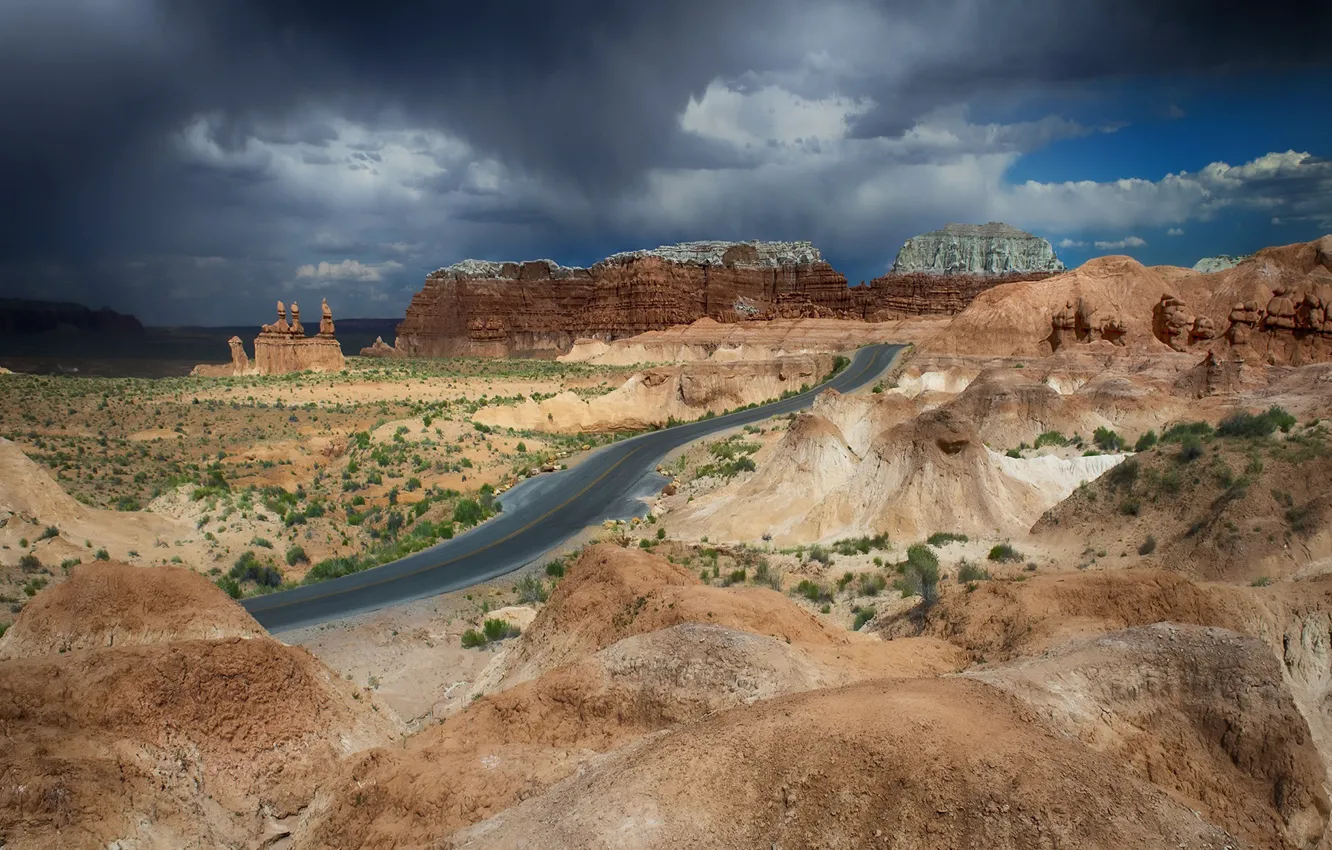 Фото обои Southern Utah, Valley of the Goblins, Utah landscapes