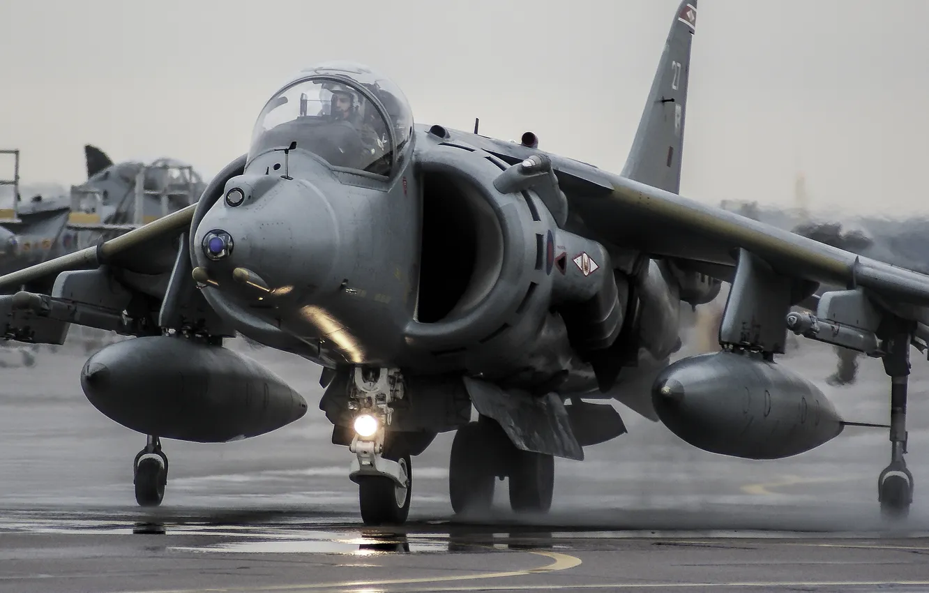 Фото обои штурмовик, Harrier II, AV-8B, «Харриер» II