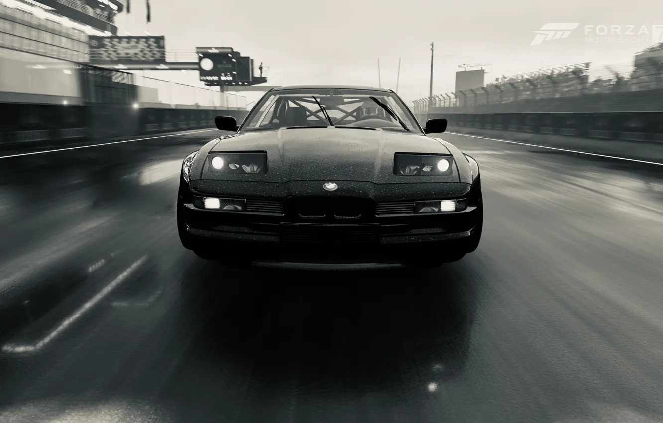 Фото обои HDR, BMW, Rain, Game, FM7, UHD, Forza Motorsport 7, Xbox One X