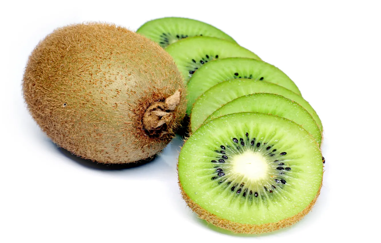 Фото обои green, fruit, kiwi