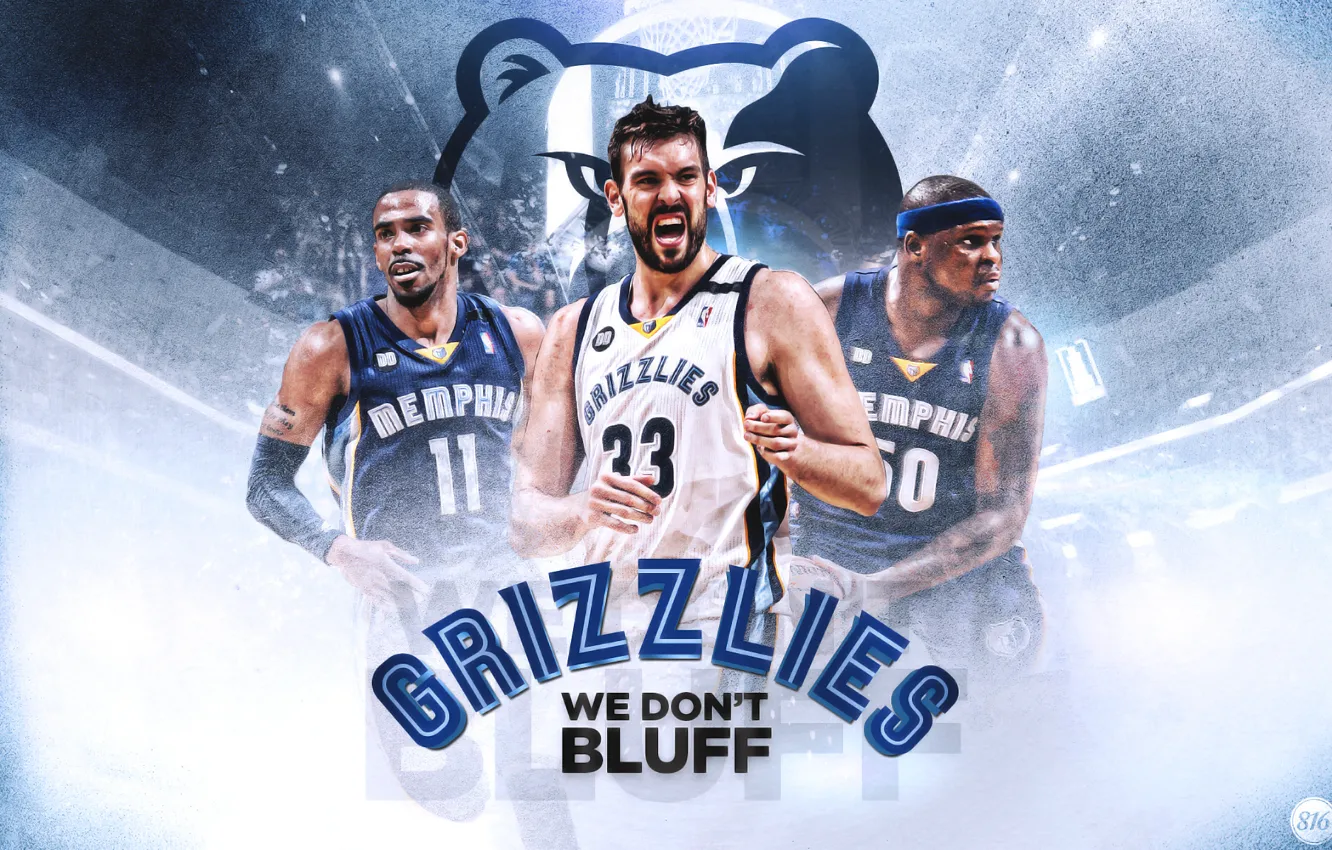Фото обои Спорт, Баскетбол, NBA, Grizzlies, Memphis, Mike Conley, Zach Randolph, Marc Gasol