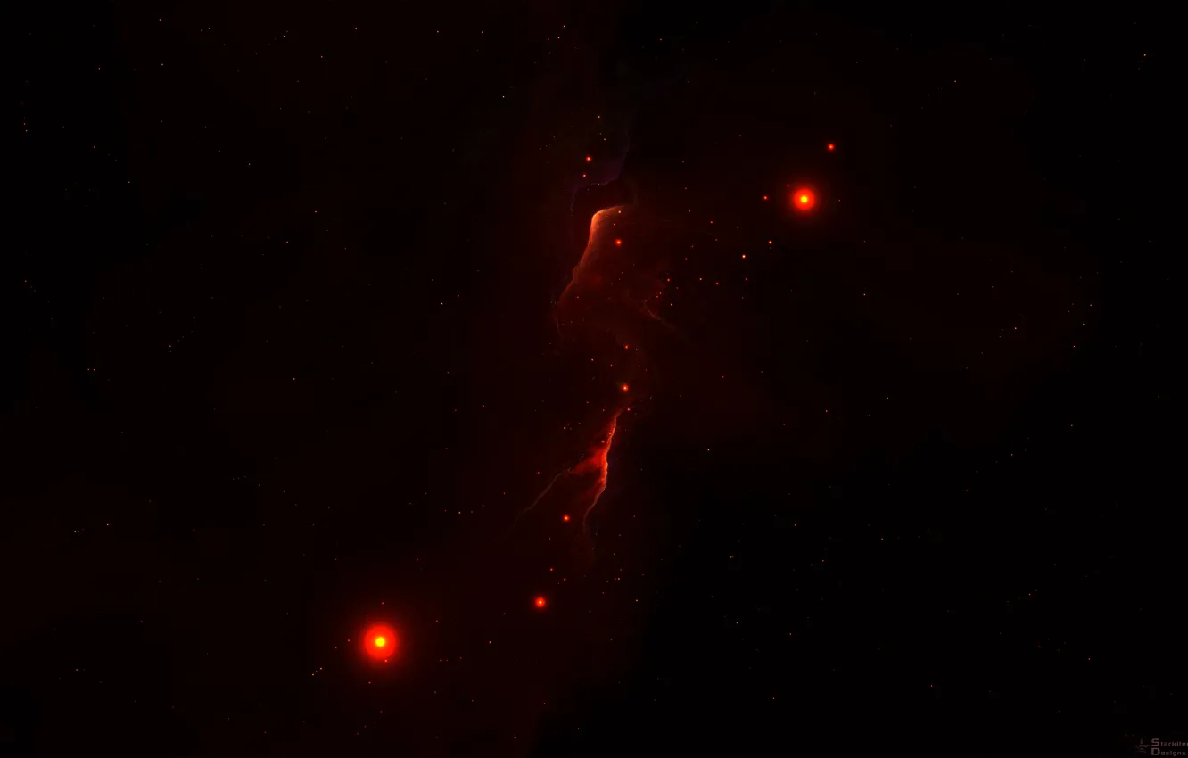 Фото обои космос, звезды, туманность, фантастика, арт, space, fantasy, nebula
