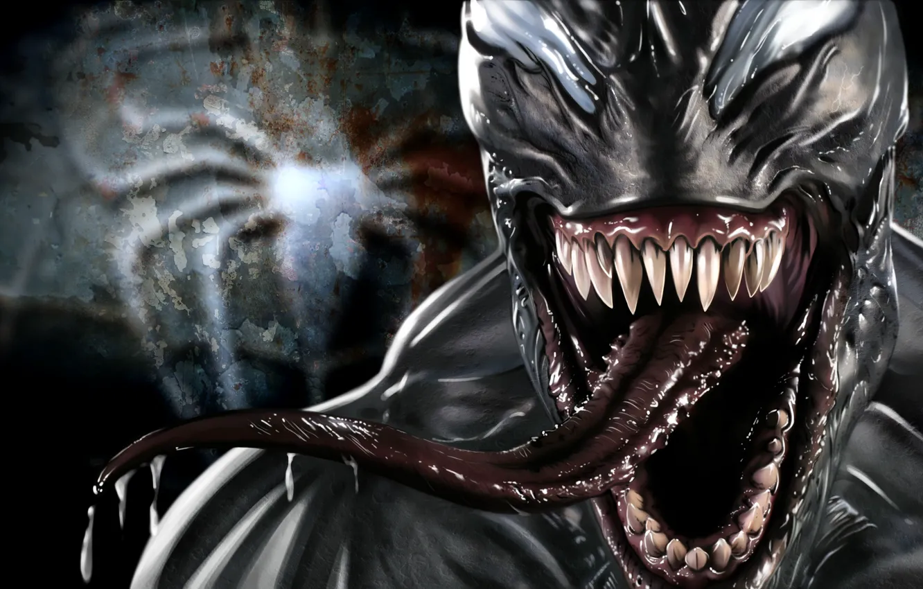 Фото обои Marvel Comics, Venom, Eddie Brock, Symbiote