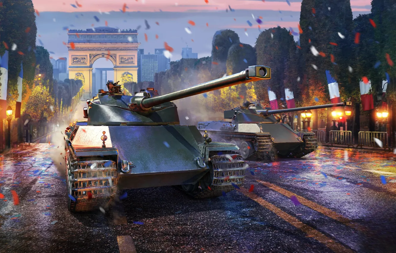 Фото обои Франция, Танки, Game, Средний танк, War Thunder, AMX-50 (TO90/930)