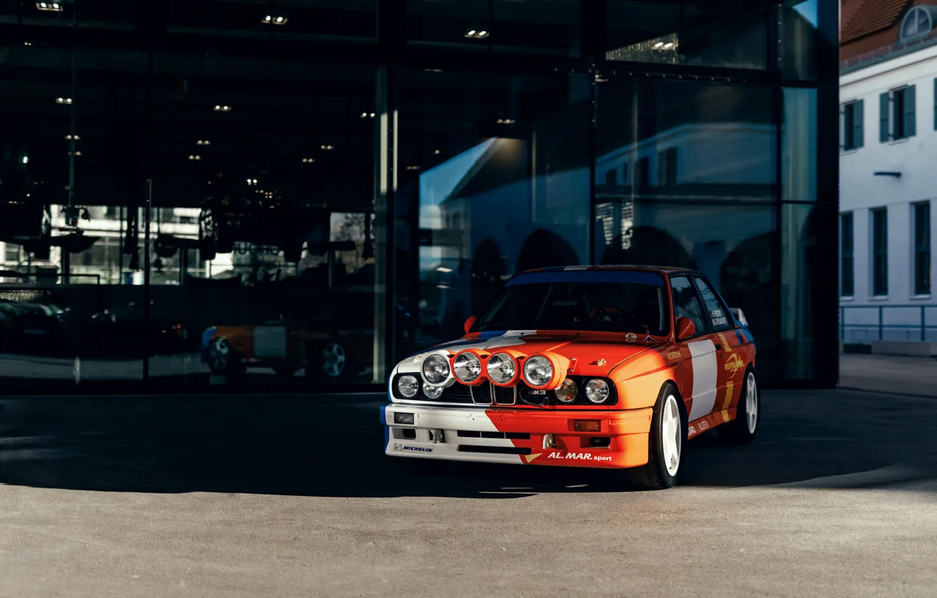 Фото обои BMW, спереди, E30, M3, M3 Rally