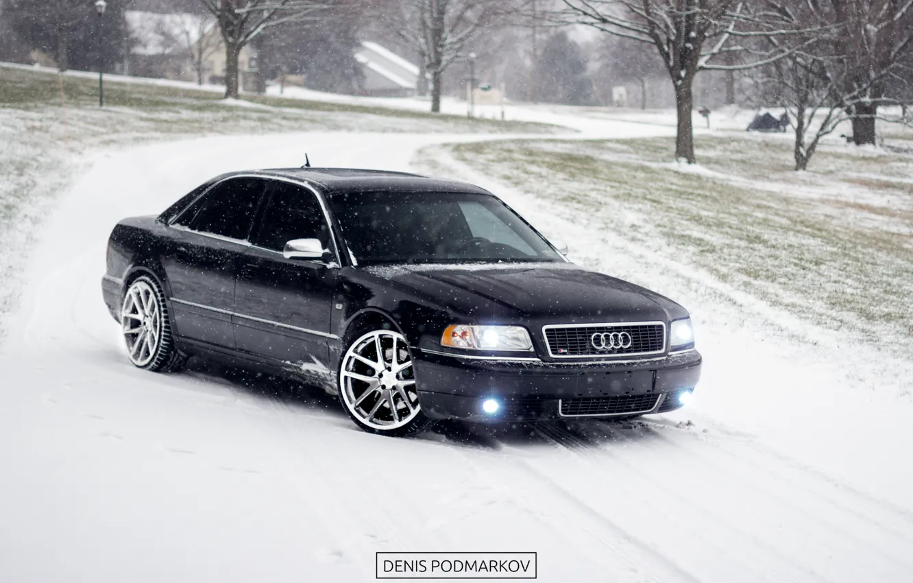 Фото обои Audi, snow, a8