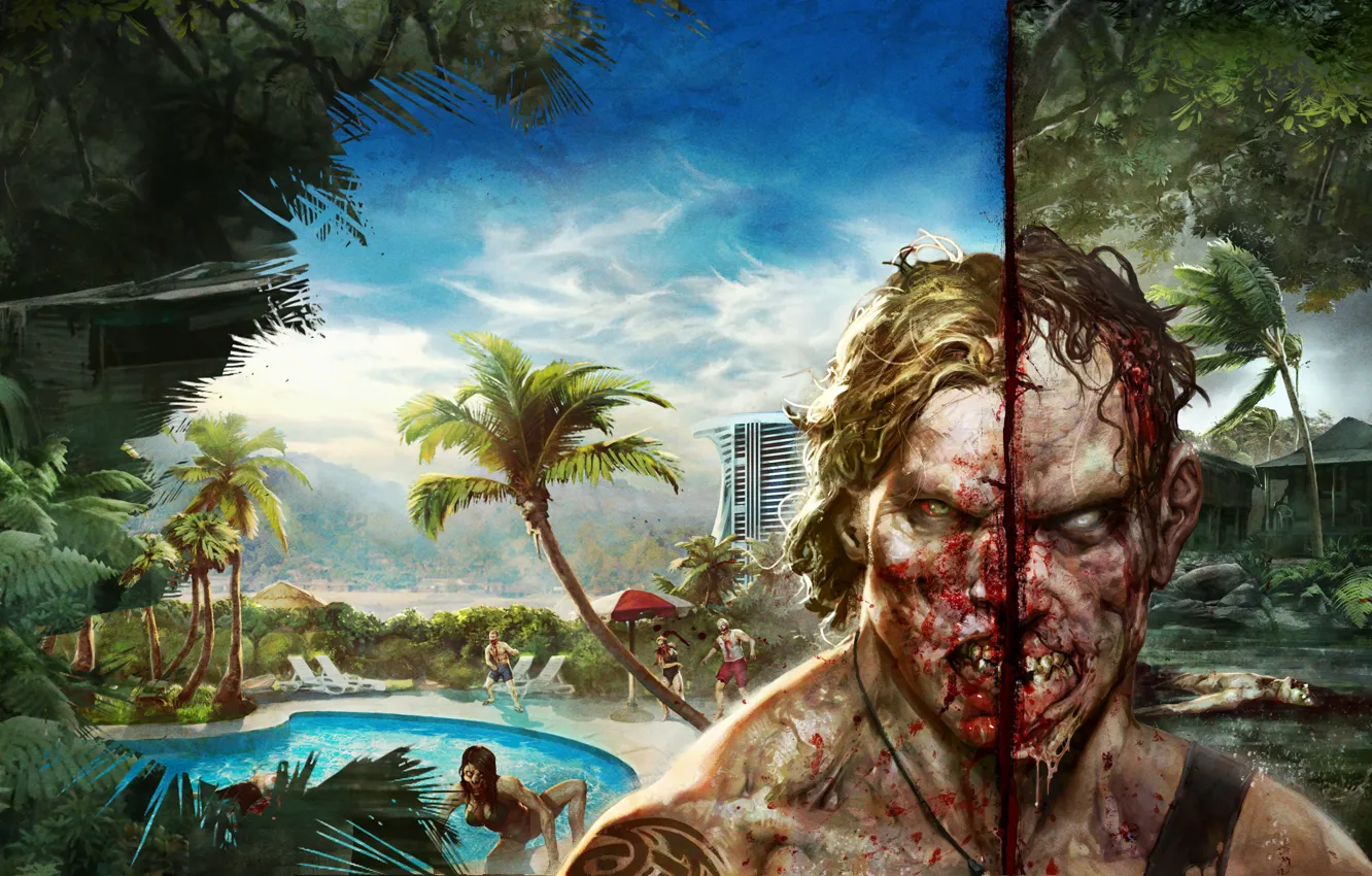 Фото обои Zombie, Art, Game, Dead Island Definitive Edition, TheVideoGamegallery.com