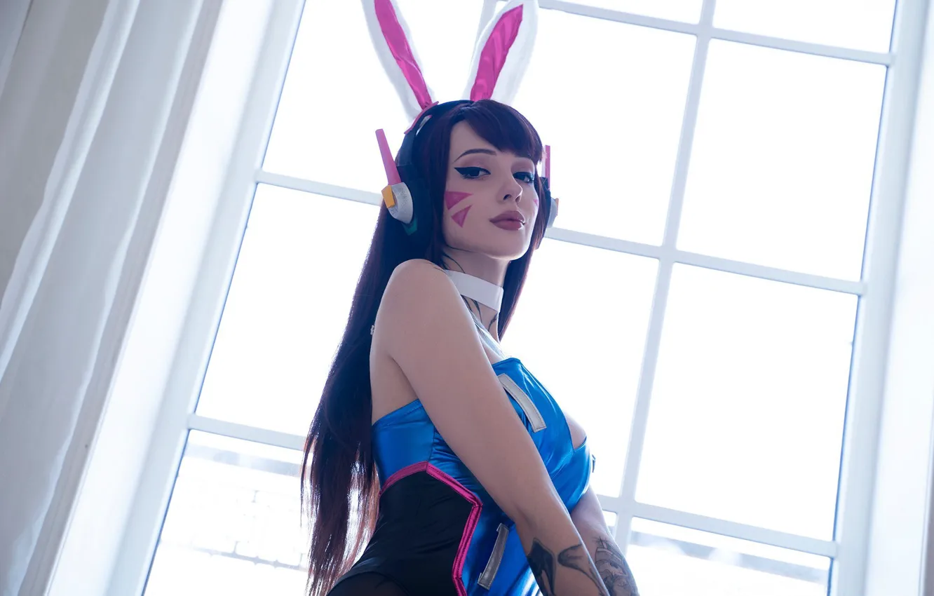 Фото обои cosplay, Xenon, Косплей, Bunny, Overwatch, D.Va, cosplay girl, Alin Ma
