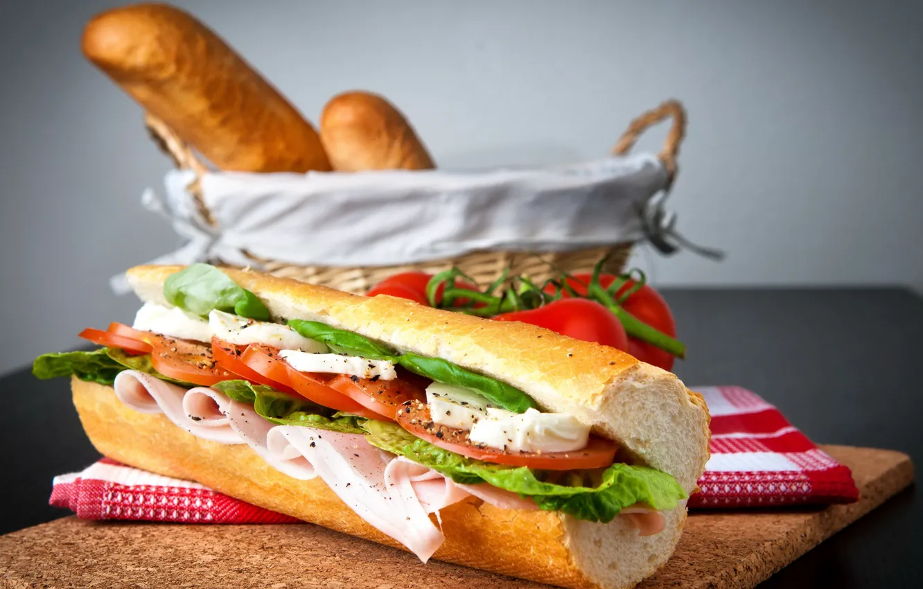 Фото обои food, bread, sandwich