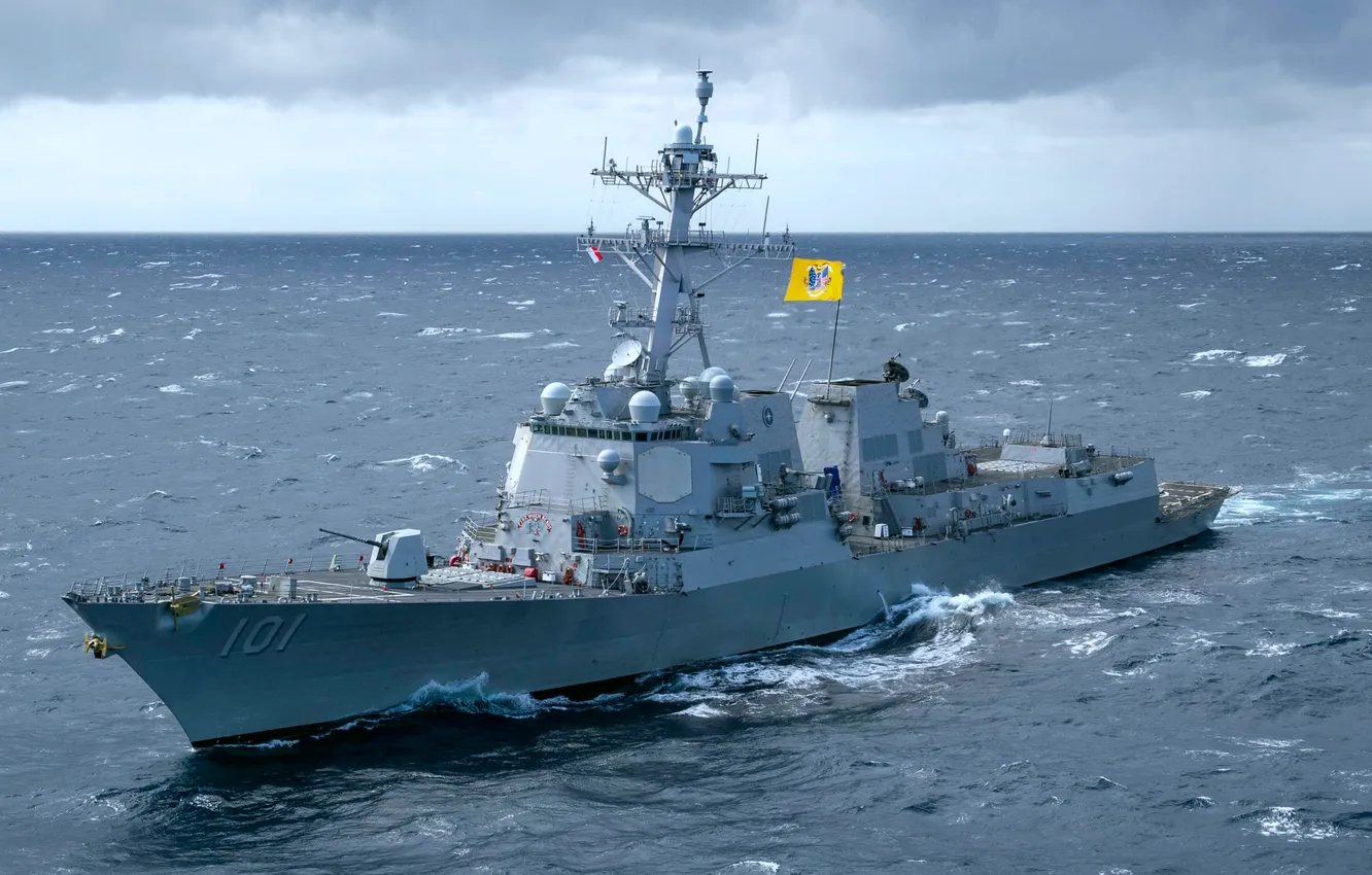 Фото обои эсминец, ВМС США, DDG-101, USS Gridley