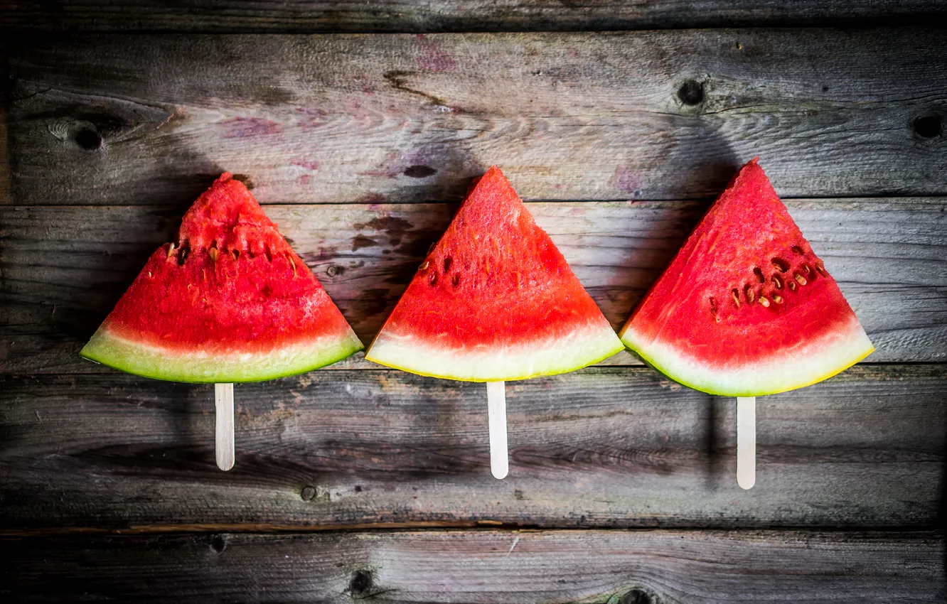 Фото обои палочки, арбуз, ломтики, water melon