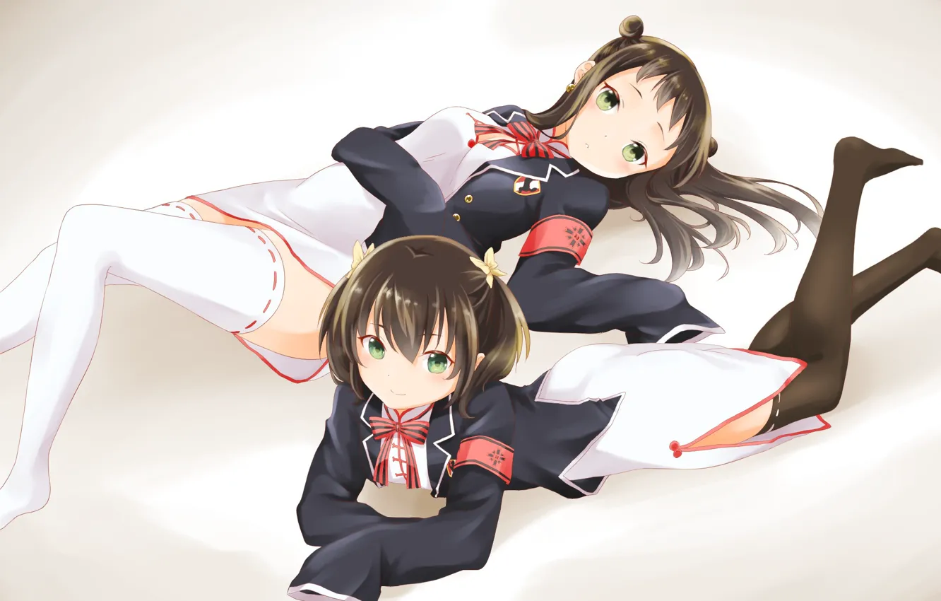 Фото обои девушки, лежат, Kishuku Gakkou No Juliet