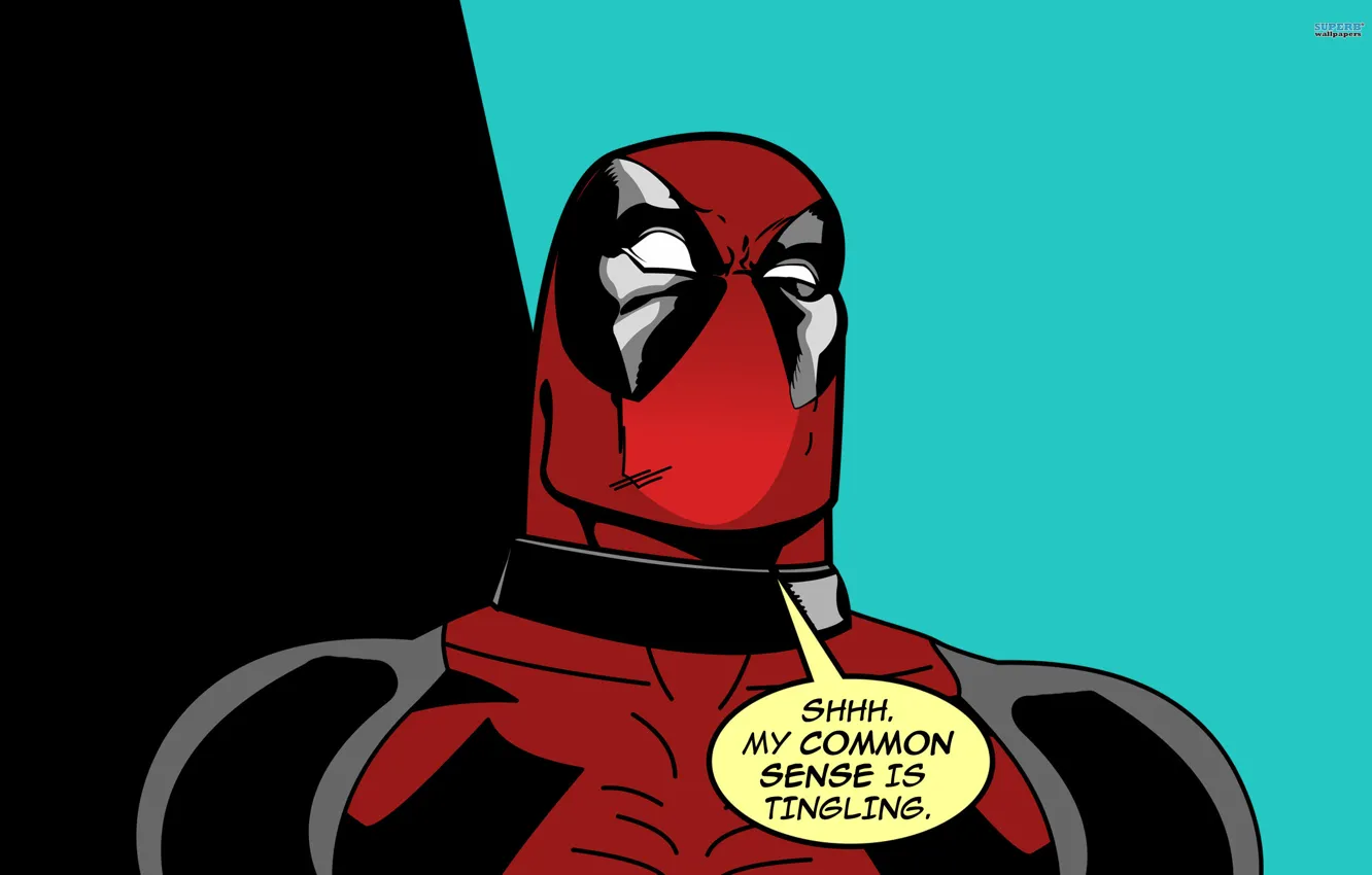 Фото обои marvel, awesome, deadpool, comic, wade wilson, common sense