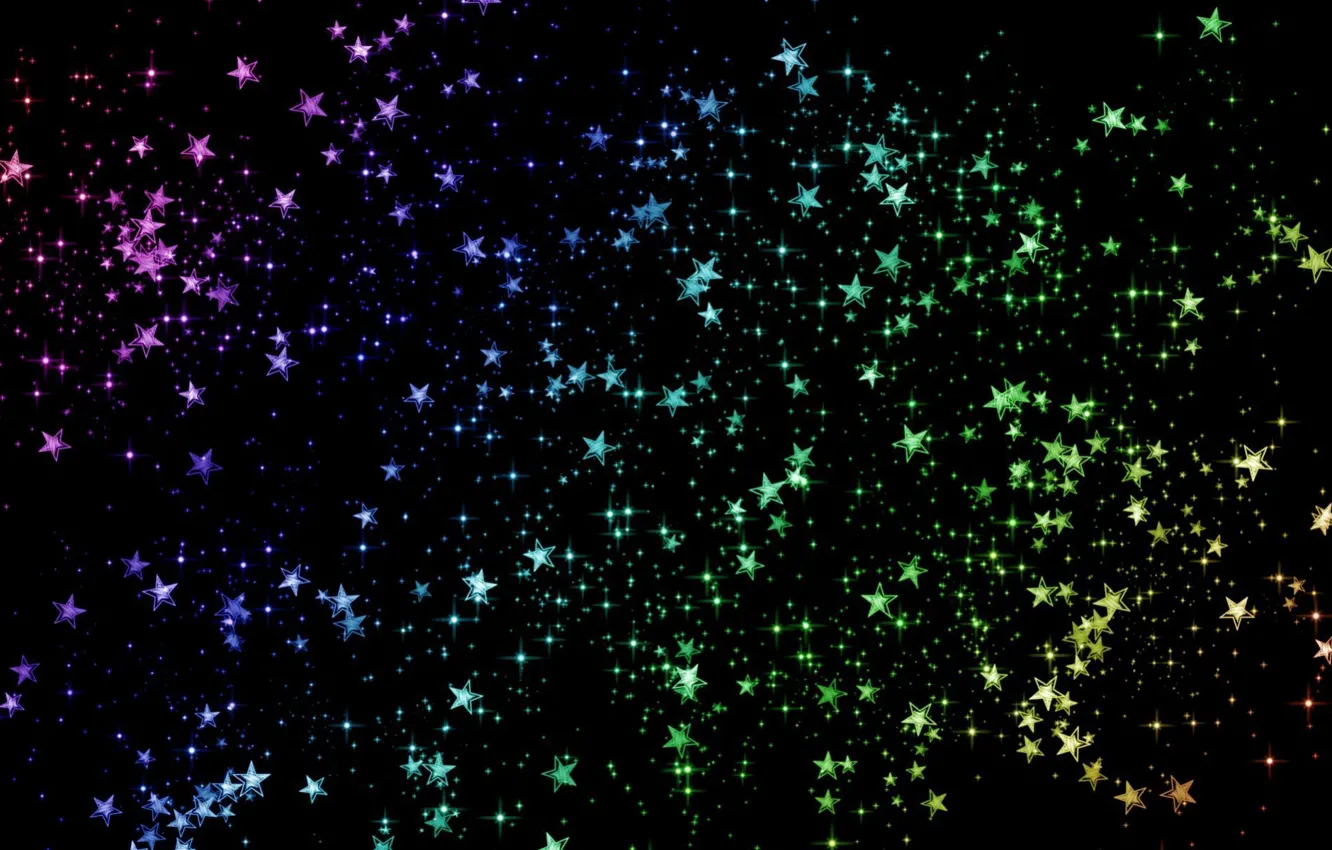 Фото обои цвета, блеск, звёзды, Космос, блёстки