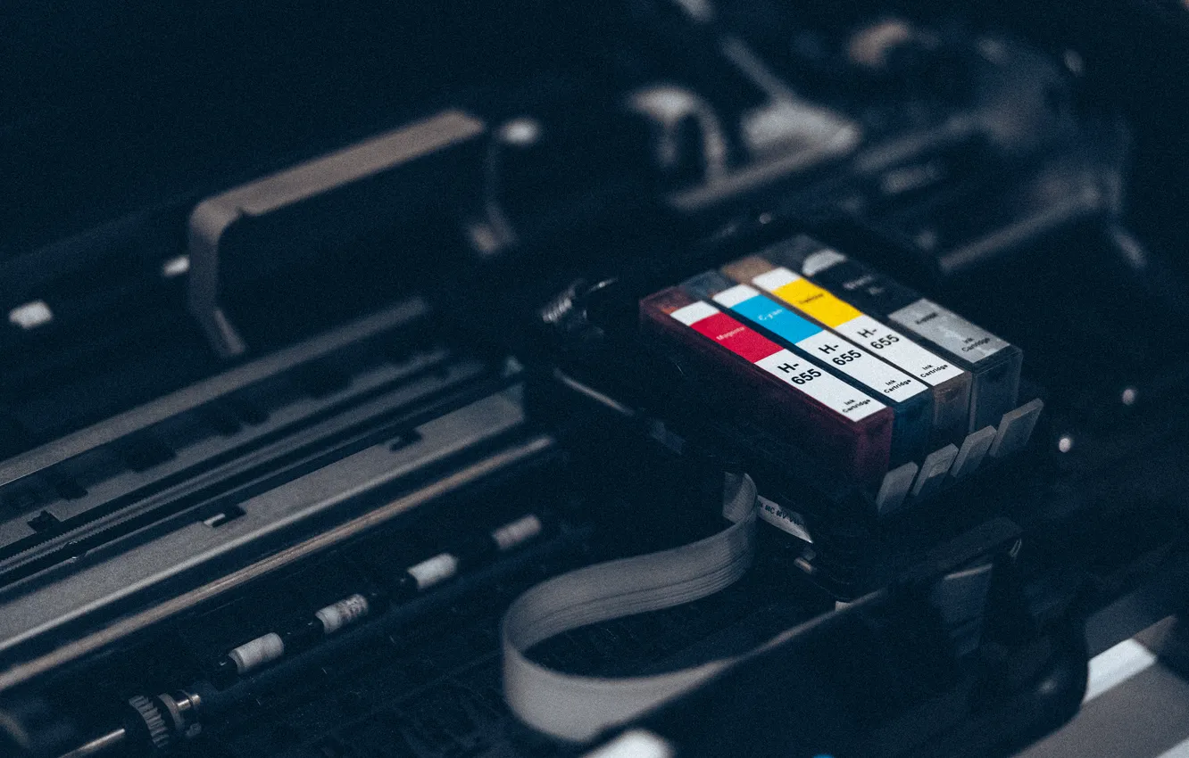 Фото обои colors, cartridges, printer