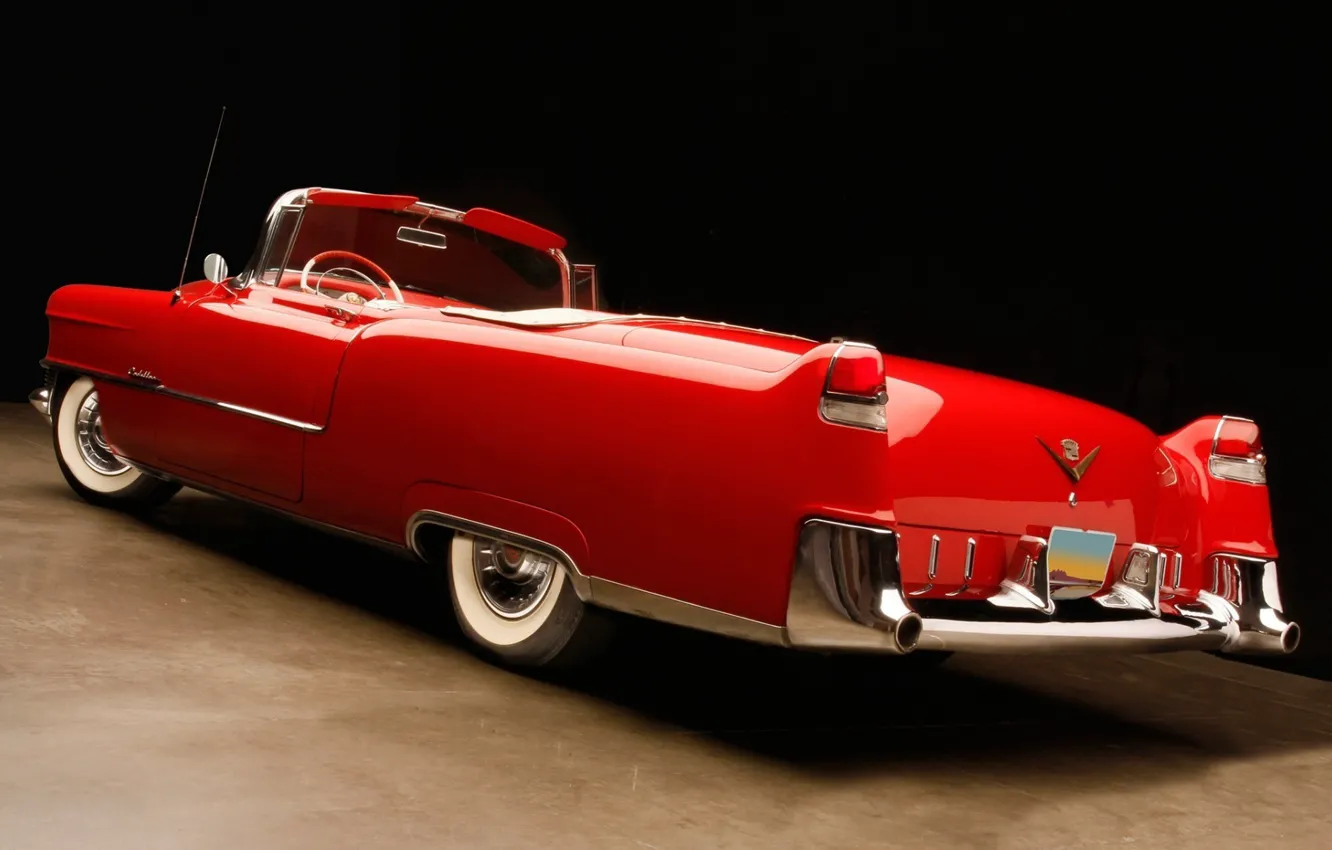 Фото обои Cadillac, Red, Car, Old, Convertible