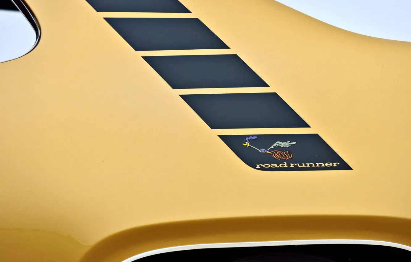 Фото обои Classic, Logo, Coupe, Muscle car, Bird, Hemi, Plymouth Road Runner