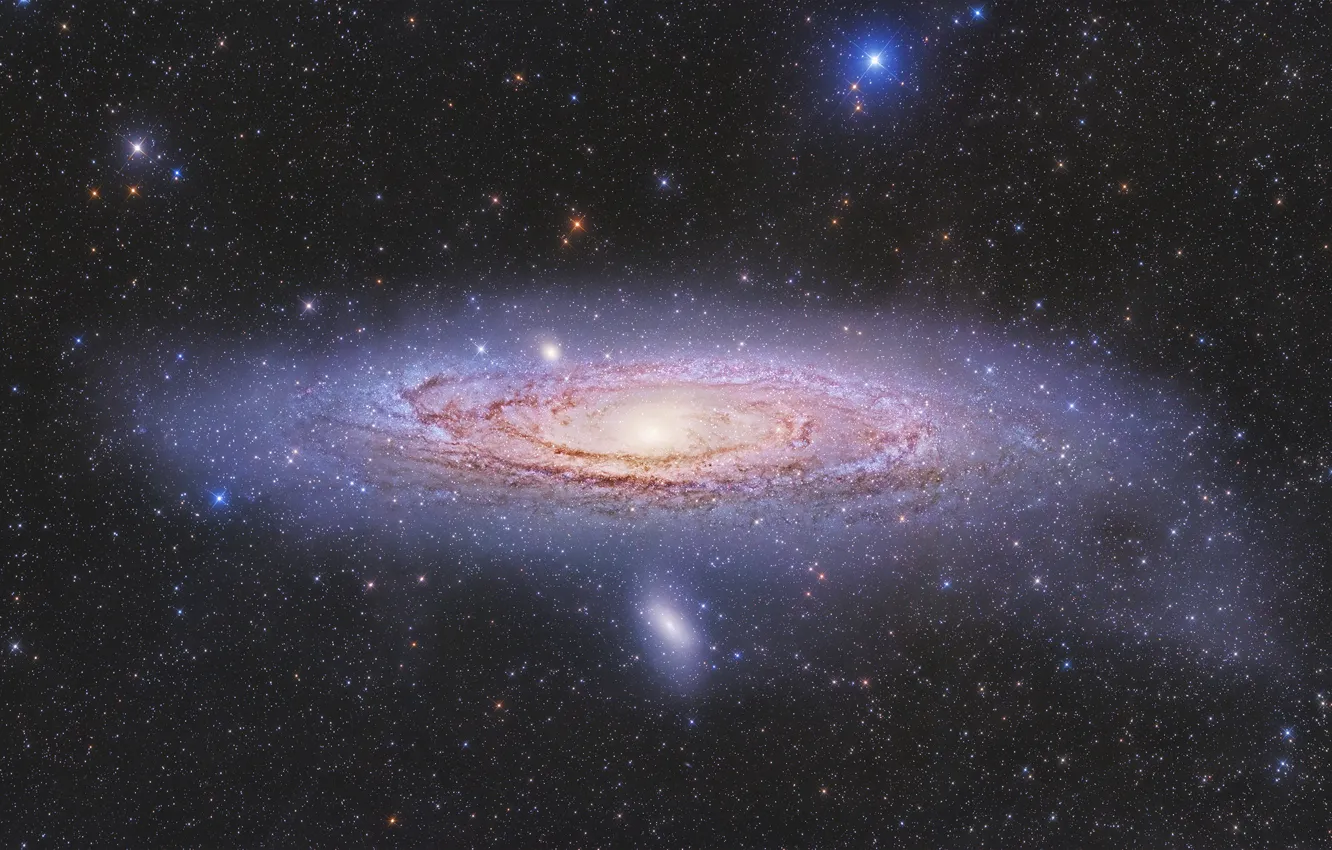 Фото обои спиральная, Галактика Андромеды, M31