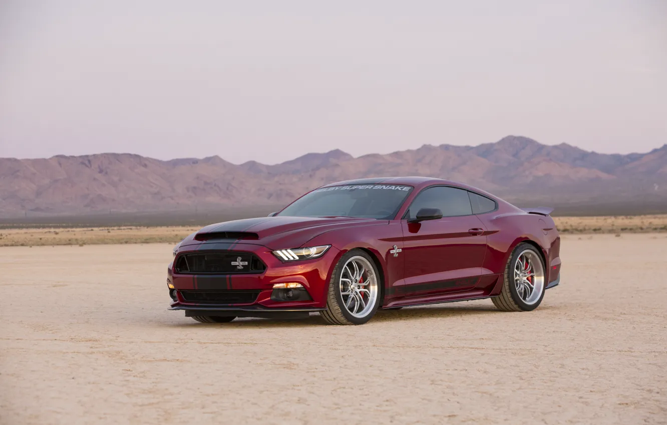 Фото обои Mustang, Ford, Shelby, мустанг, форд, шелби, Super Snake, 2015