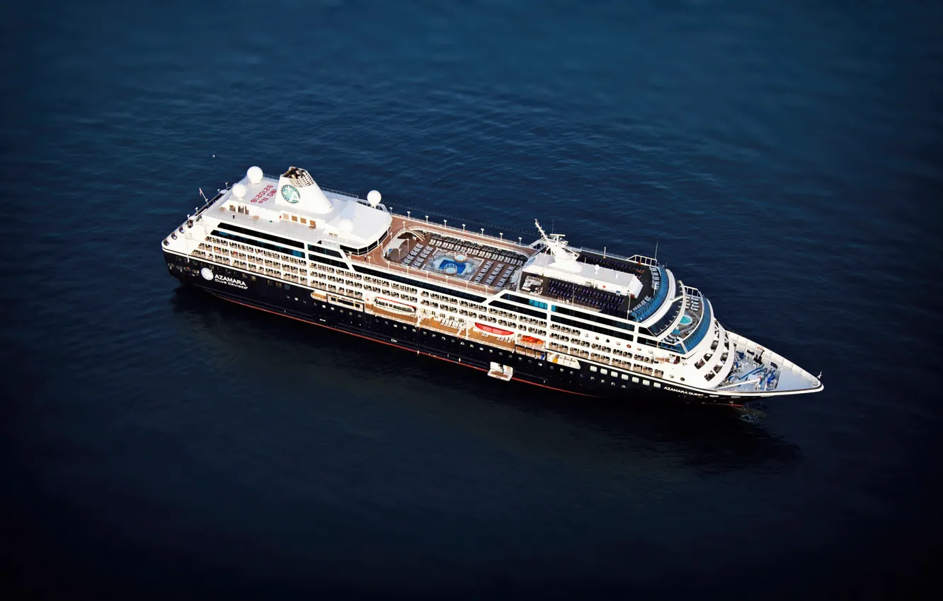 Фото обои Океан, Море, Лайнер, Судно, Пассажирское судно, Cruise Ship, Passenger Ship, Cruise Line
