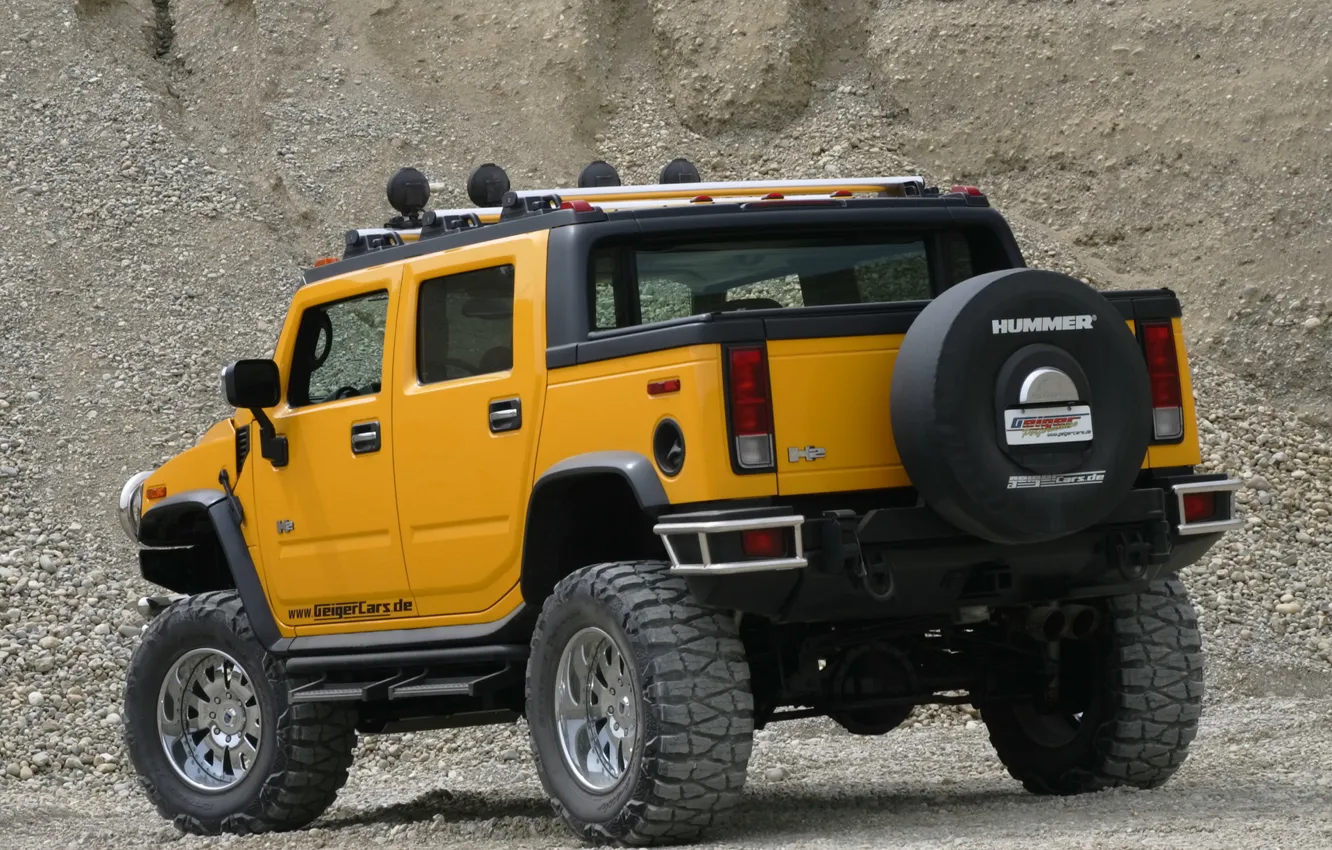 Фото обои хаммер, джип, внедорожник, Hummer H2 SUT