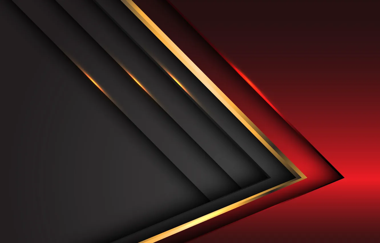 Фото обои линии, красный, серый, фон, золотой, background