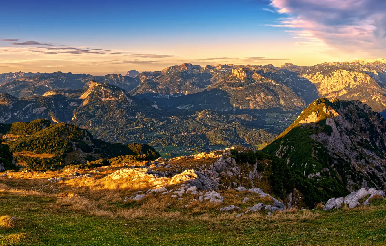 Фото обои горы, Австрия, Luppitsch Styria