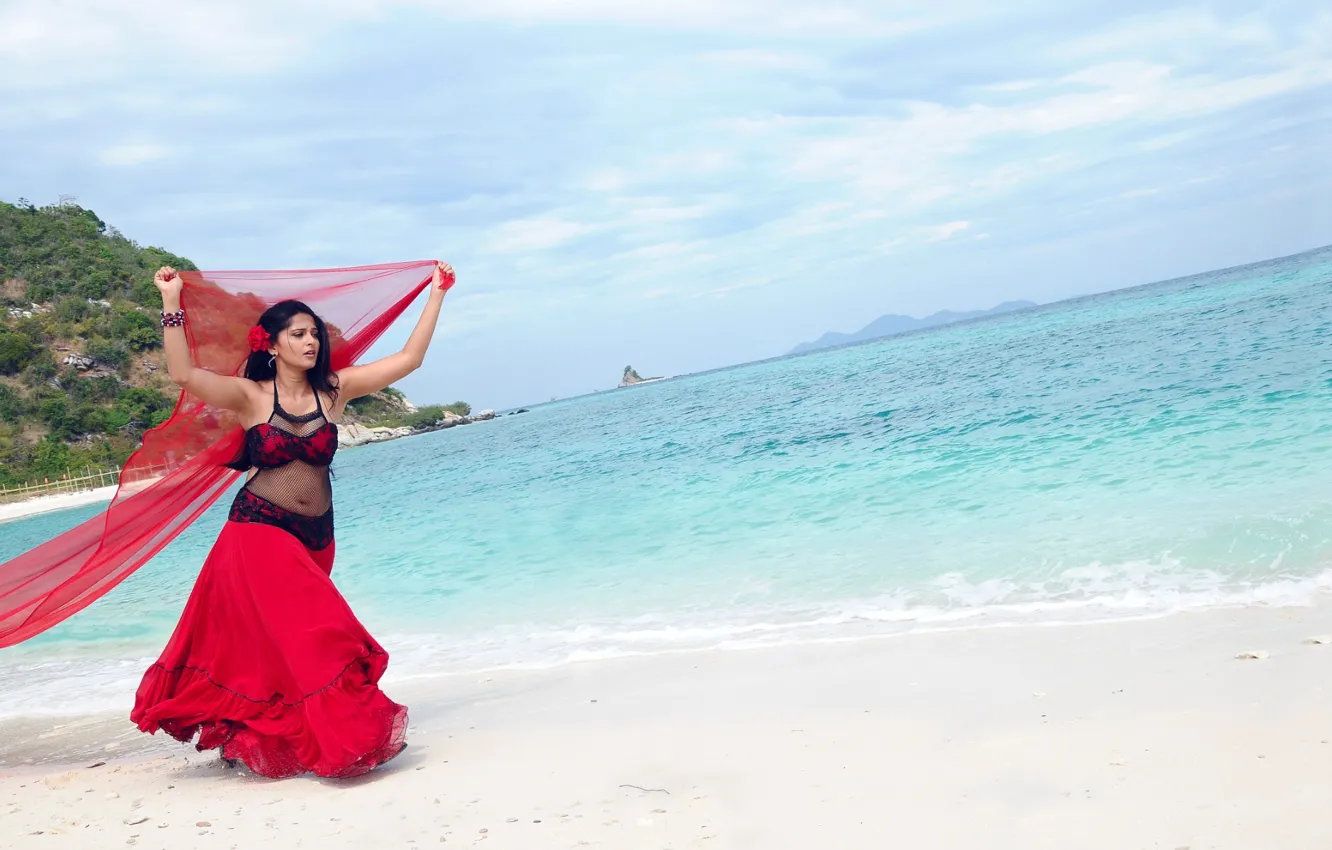 Фото обои hot, sexy, beach, girls, anushka, telugu, gingerid