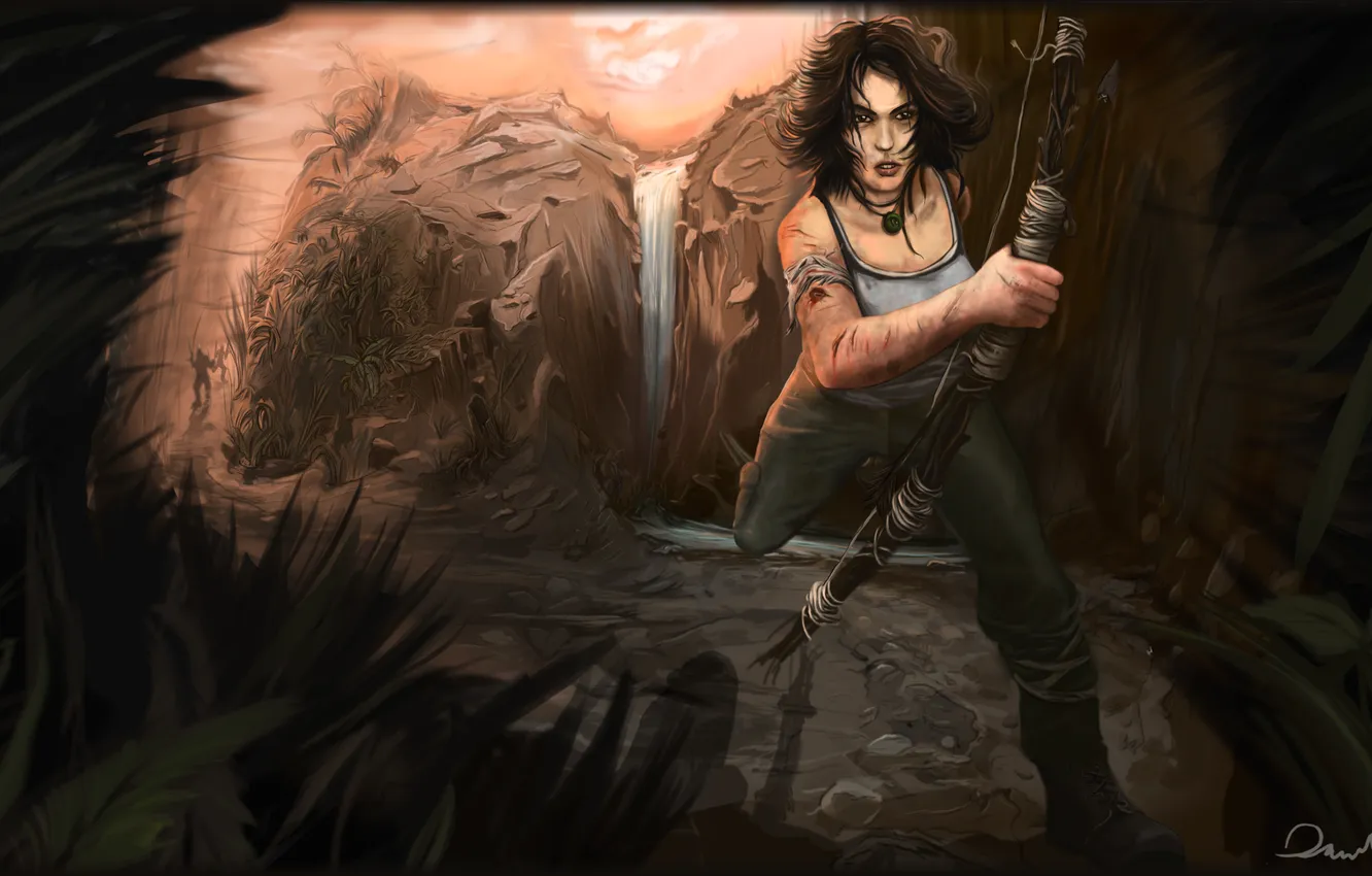 Фото обои Tomb Raider, Лара Крофт, Арт, Lara Croft