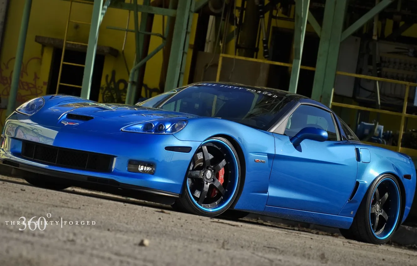 Фото обои corvette, chevrolet, z06, 360 forged