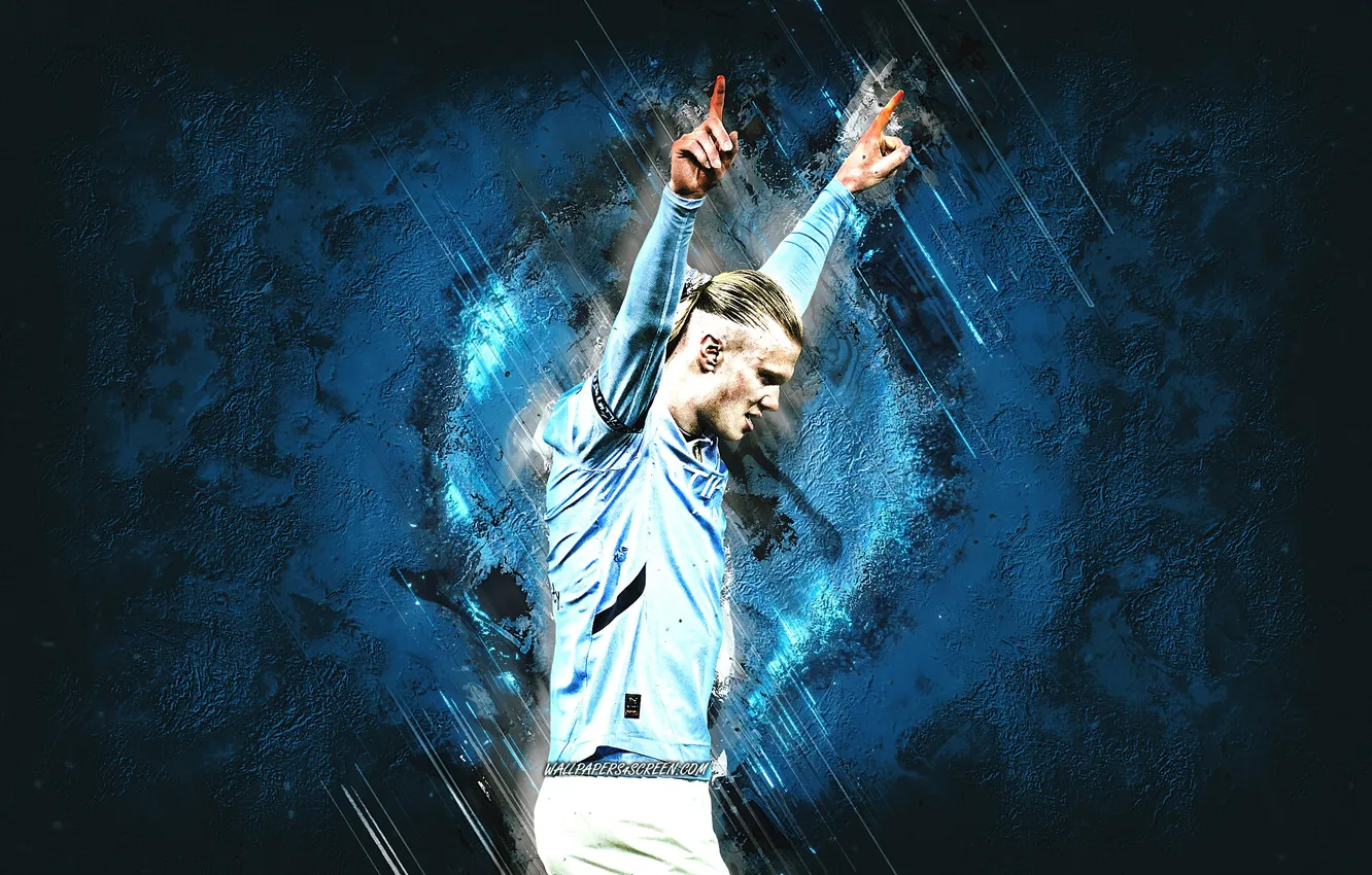 Фото обои Football, Norway, Soccer, Man City, Manchester City, Erling Haaland, Erling, Haaland