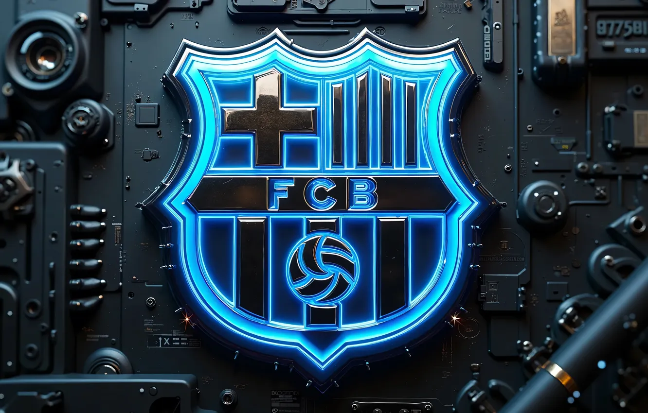 Фото обои Logo, Football, Barcelona, FCB, Soccer, FC Barcelona, Barca