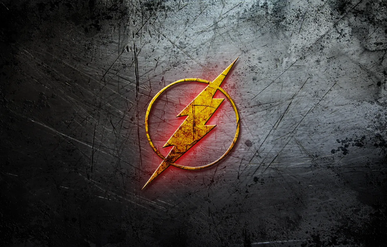Фото обои metal, logo, flash