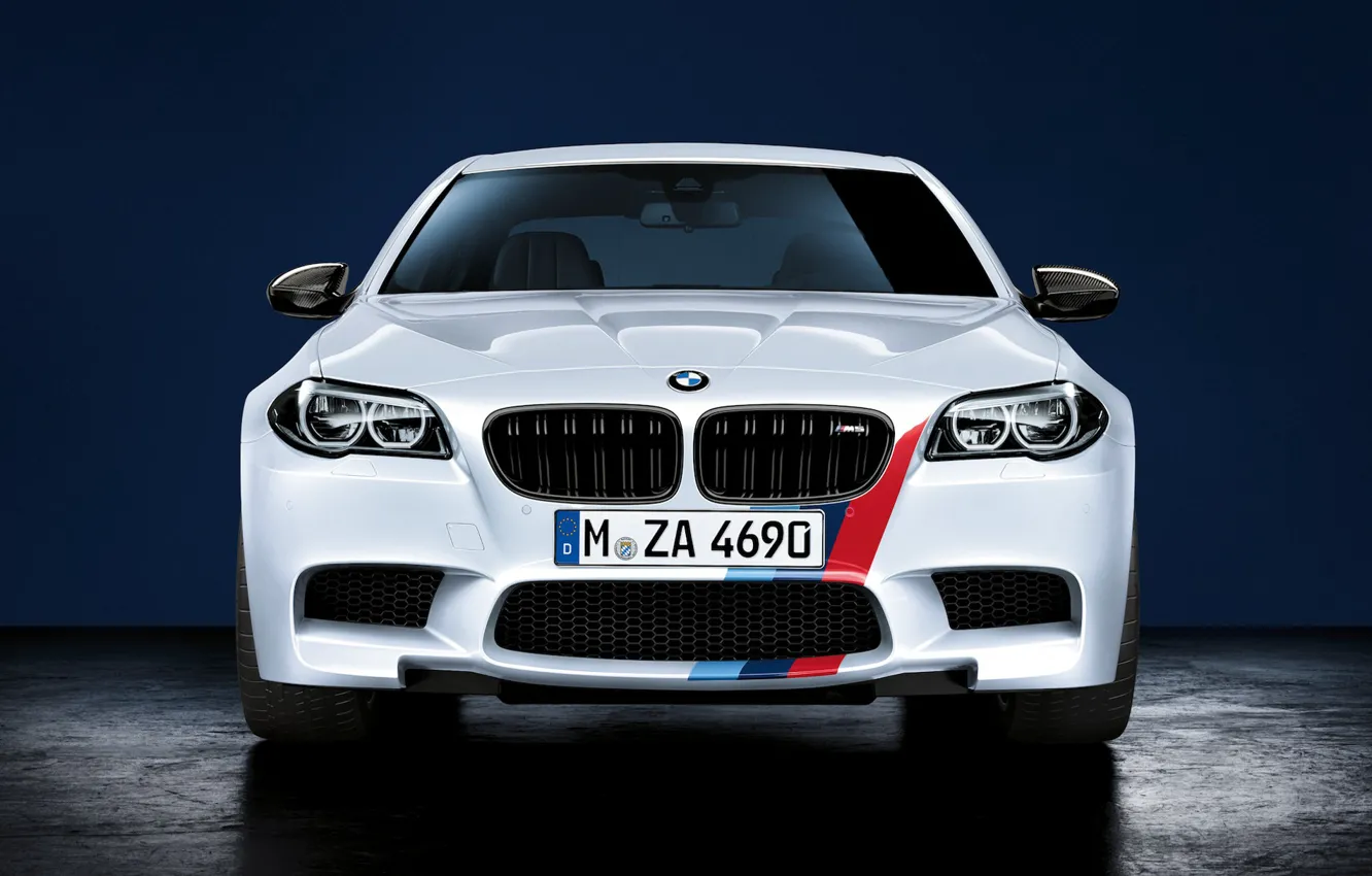 Фото обои BMW, white, front, F10, Performance, 5 Series