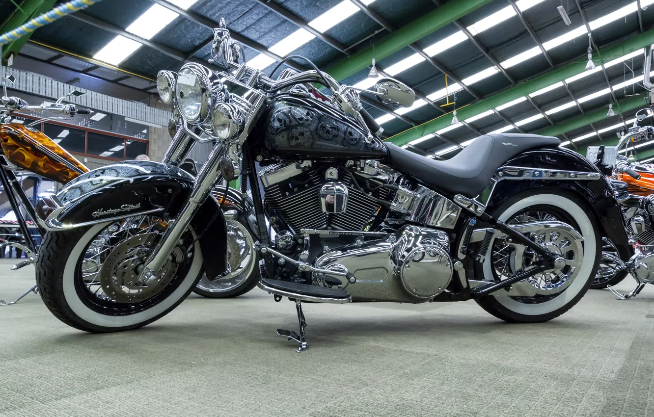 Фото обои дизайн, мотоцикл, байк, Harley-Davidson