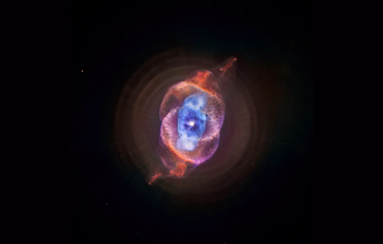 Фото обои туманность, nebula, cat's eye, кошачий глаз, ngc 6543
