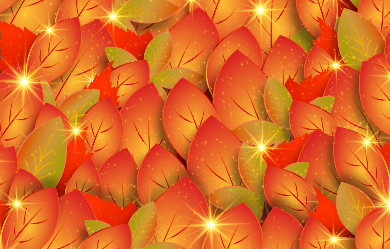 Фото обои осень, листья, фон, текстура